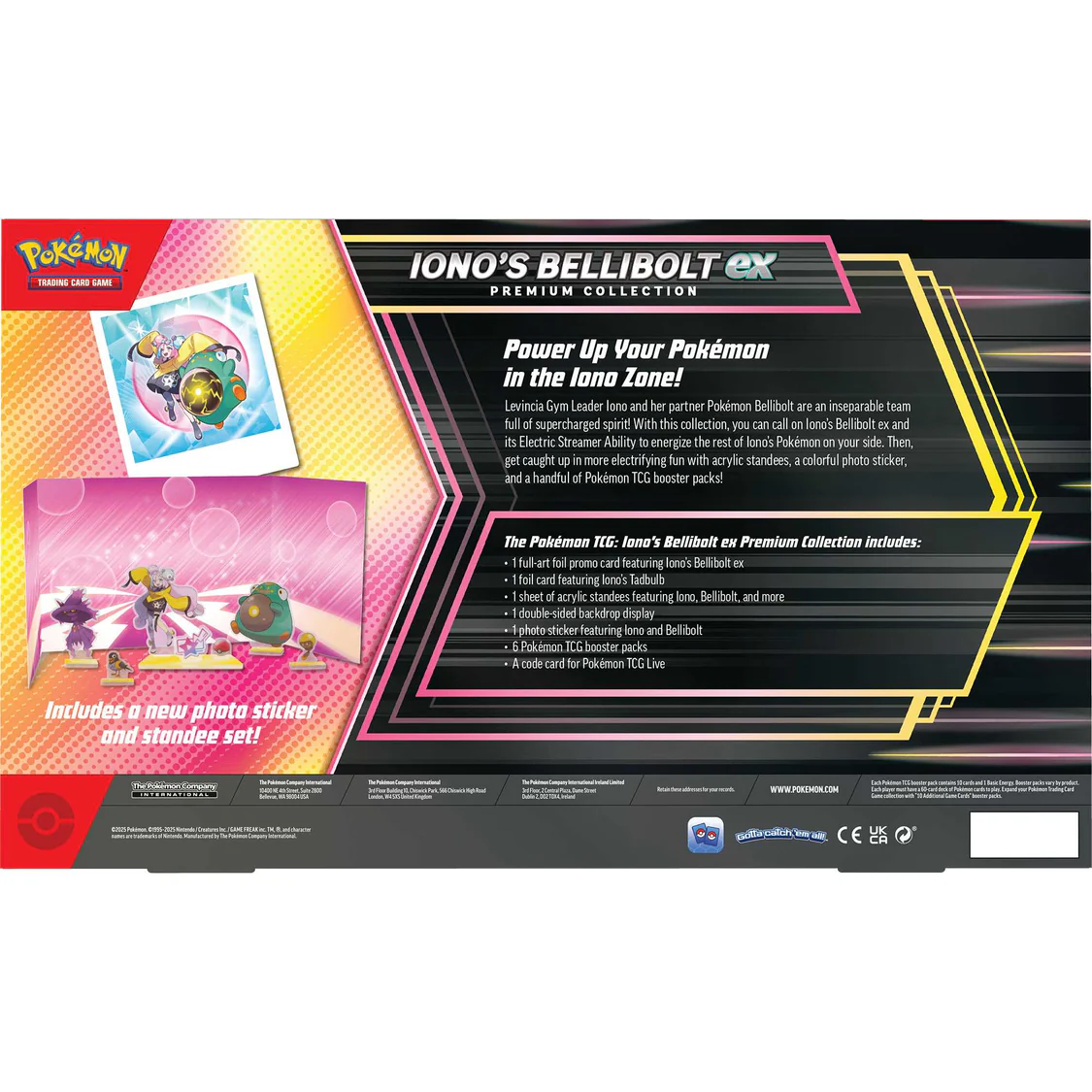 Pokémon TCG: Iono’s Bellibolt ex Premium Collection English