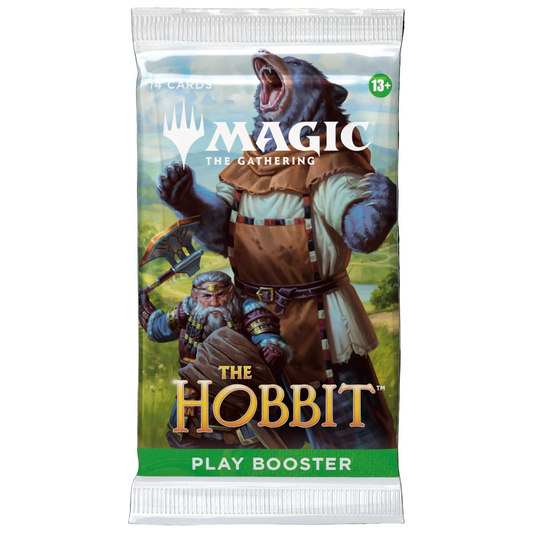MAGIC THE GATHERING play booster pack featuring 'The Hobbit' theme on a white background