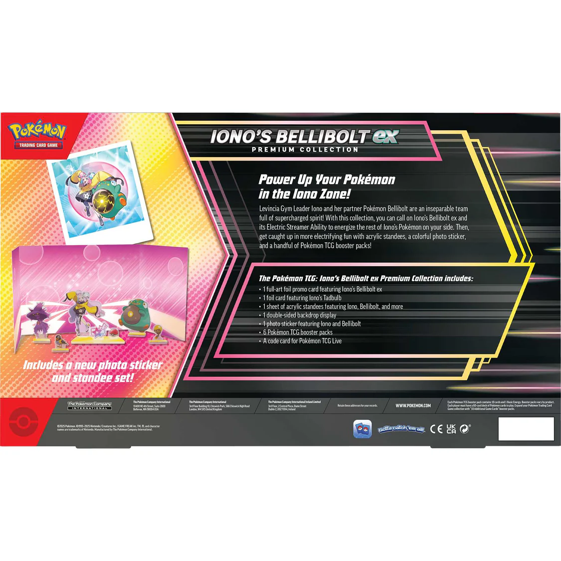 Pokémon TCG: Iono’s Bellibolt ex Premium Collection English PRE-ORDER 11/04