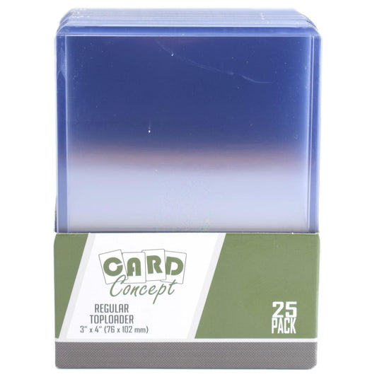 Card Concept Regular Top loaders (25 Pack) for trading cards